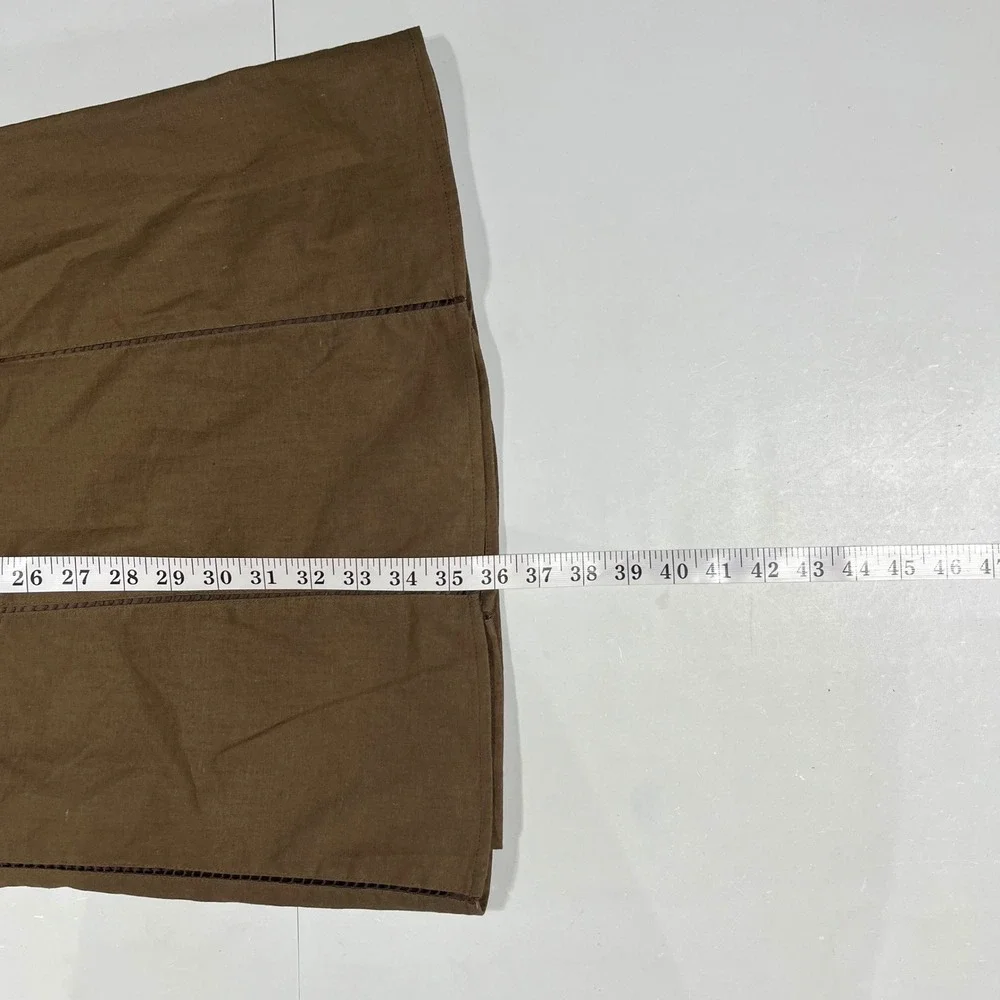 Alexandra Bartlett VTG Renfair Brown Linen Blend Fairy Grunge Maxi Skirt Size 10